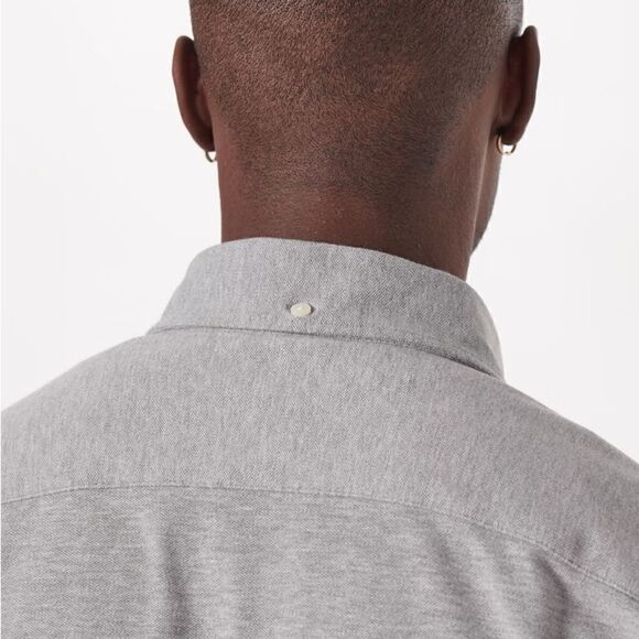 Abercrombie & Fitch Long-Sleeve Knit Performance Button-Up Shirt Thermal XL - Picture 4 of 14